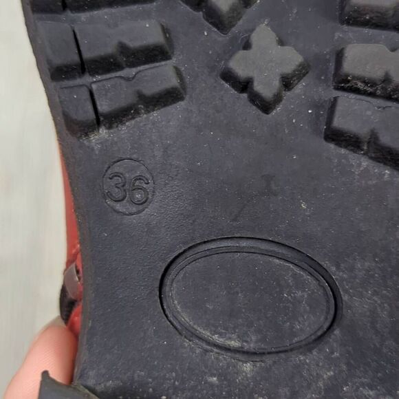 Rosa Negra Leather Combat Boots Wool Lined Swedish Design Size 36 EU - Picture 11 of 12